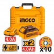 INGCO Γωνιακός Τροχός Μπαταρίας 115mm 20V Li-Ion CAGLI271532